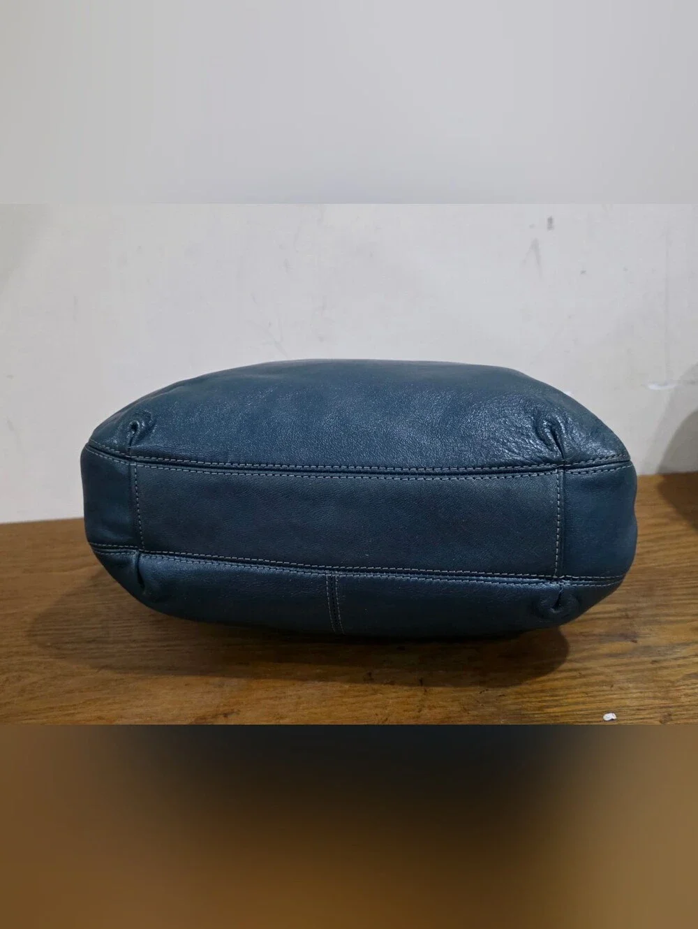Coach Blue Navy Leather Shoulder Bag